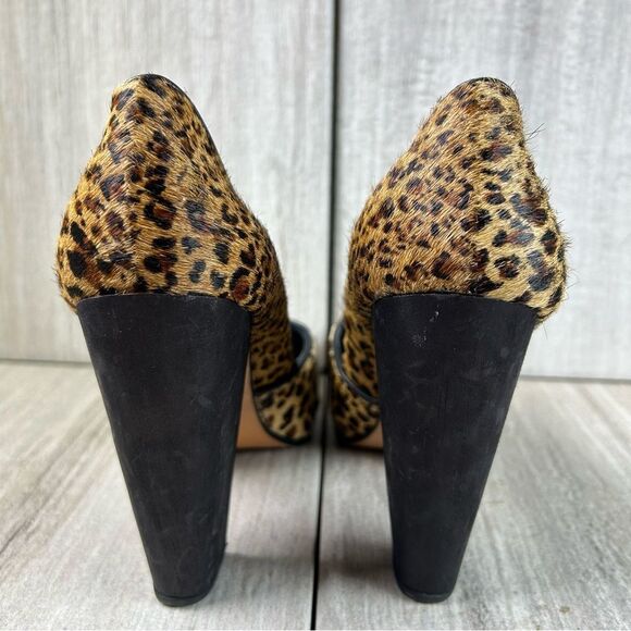 Rachel Comey Y2K Pumps Chic Heels Leopard Print Pony Hair Women's Size 6 - Picture 7 of 10